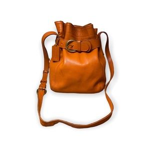 *RARE* Orange Vintage Coach Soho Belted Pouch Crossbody Bag